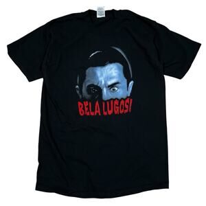 Vintage Bela‎ Lugosi Dracula T-Shirt Vampire Size Large Fruit of the Loom Horror